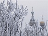 zasnený Petrohrad